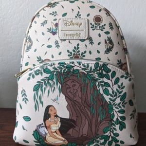 Loungefly & Disney Pocahontas & Grandmother Willow LE Mini Backpack New!